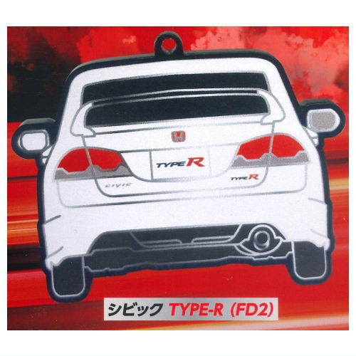 HONDA TYPE R Rear View Acrylic Keychain [1.CIVIC TYPE-R (FD2)]