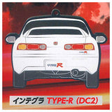 HONDA TYPE R Rear View Acrylic Keychain [4.INTEGRA TYPE-R (DC2)]