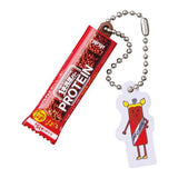 Asahi Group Foods 1Pon Manzoku Bar Nyokkiri Miniature Charm [5.1Pon Manzoku Bar Protein Chocolate + Plate Inchoco Prote]