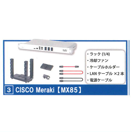 Network equipment manufacturer supervision Palm network equipment 1.2 [3.CISCO [Meraki�yMX85]]