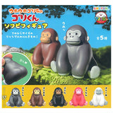 Uhouho Gorilla Gori-kun Sofubi Figure [All 5 type set(Full Complete)]
