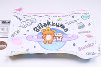 Rilakkuma Uchudedararan Kinchaku & Pouch Collection [2.Square pouch (white)]