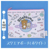 Rilakkuma Uchudedararan Kinchaku & Pouch Collection [2.Square pouch (white)]
