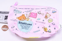 Rilakkuma Uchudedararan Kinchaku & Pouch Collection [4.Pouch with gusset (pink)]