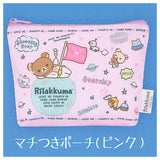 Rilakkuma Uchudedararan Kinchaku & Pouch Collection [4.Pouch with gusset (pink)]