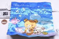 Rilakkuma Uchudedararan Kinchaku & Pouch Collection [5.Satin kinchaku (blue)]