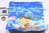 Rilakkuma Uchudedararan Kinchaku & Pouch Collection [5.Satin kinchaku (blue)]