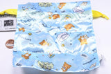 Rilakkuma Uchudedararan Kinchaku & Pouch Collection [6.Satin kinchaku (all-over pattern)]