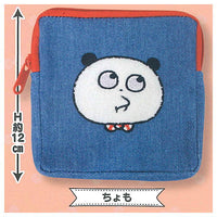 Yuji Nishimura Gokigenpanda Fuwafuwa Denim Pouch [2.Chomo]