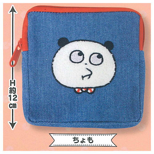 Yuji Nishimura Gokigenpanda Fuwafuwa Denim Pouch [2.Chomo]