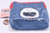 Yuji Nishimura Gokigenpanda Fuwafuwa Denim Pouch [3.Haha]