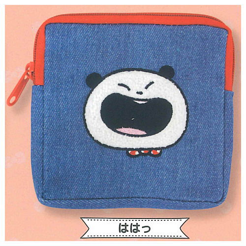 Yuji Nishimura Gokigenpanda Fuwafuwa Denim Pouch [3.Haha]