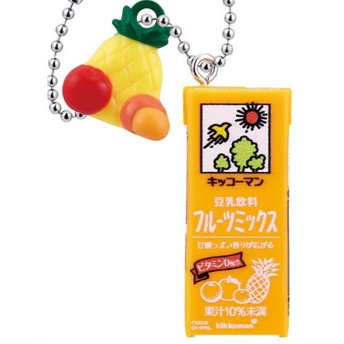 Kikkoman Soy Milk Soy Milk Miniature Charm Collection 2nd [3.Soy milk drink fruit mix]
