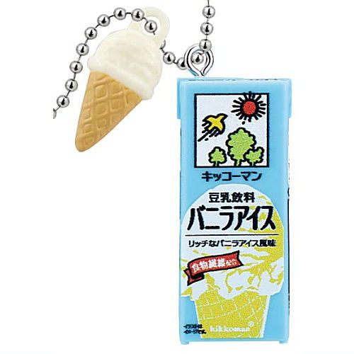 Kikkoman Soy Milk Soy Milk Miniature Charm Collection 2nd [4.Soy milk drink vanilla ice cream]