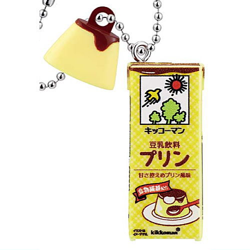 Kikkoman Soy Milk Soy Milk Miniature Charm Collection 2nd [5.Soy milk drink pudding]
