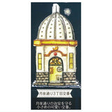 Kuusoogai zakkaten Atsumetetsunagaru Tsukinobunmei magnet [2.Tsukiyodori 3chome koban]