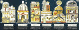 Kuusoogai zakkaten Atsumetetsunagaru Tsukinobunmei magnet [All 6 type set(Full Complete)]