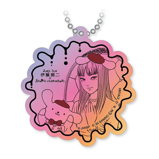 Junji Ito x Sanrio Characters Acrylic Charm [7.Tomie x Pompompurin]
