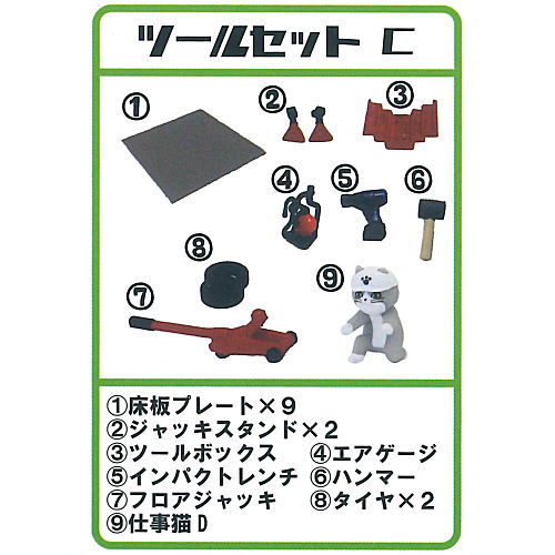 1/64 TC Town Garage Tool 1 + Shigotoneko [4.Tool Set C]