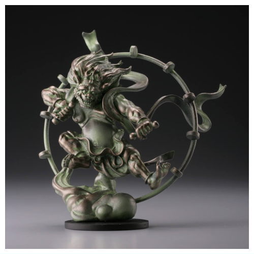 Capsule Q Japanese Budda Statue Collection Kai [1.Raijin (Bronze type)]