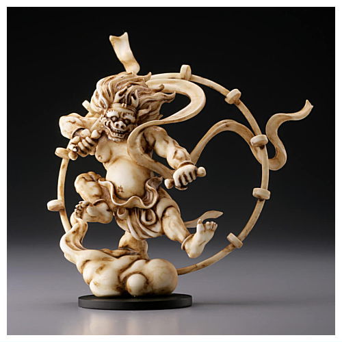 Capsule Q Japanese Budda Statue Collection Kai [2.Raijin (Ivory type)]