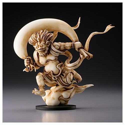 Capsule Q Japanese Budda Statue Collection Kai [6.Fujin (Ivory type)]