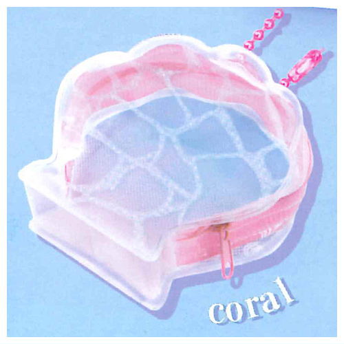 Mermaid shell pouch [1.coral]