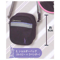 EASTBOY Mini School Bag Mascot Part.2 [5.Shoulder Bag (Navy x Lavender)]