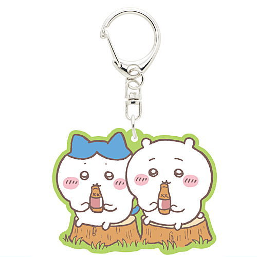 Chiikawa Rubber Keychain [1.Chiikawa and Hachiware]