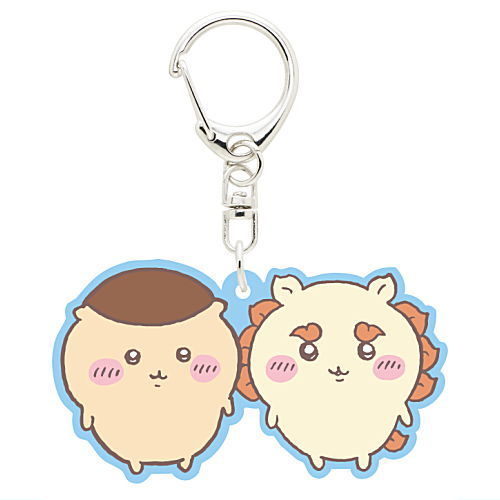Chiikawa Rubber Keychain [3.Kurimanju and Shisa]