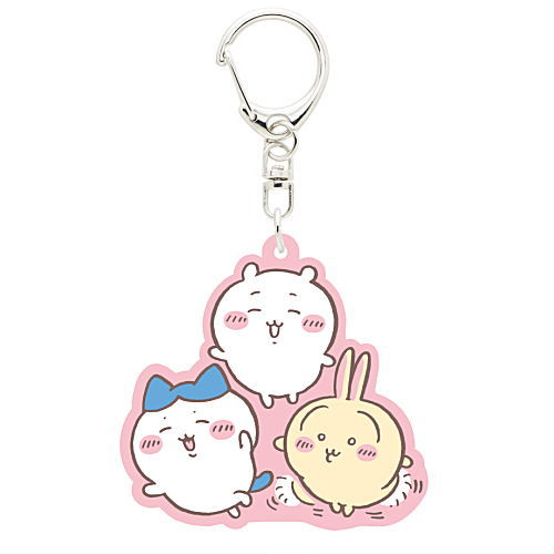 Chiikawa Rubber Keychain [4.Chiikawa and Hachiware and Usagi]