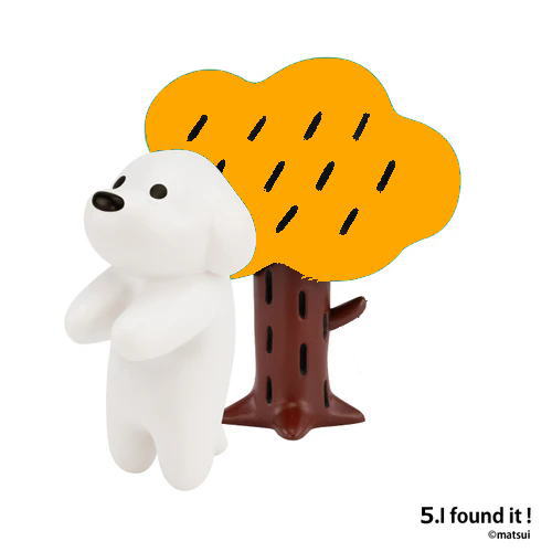 matsui DOGS Figure Collection Vol.1 [5.I found it! (Yellow)]