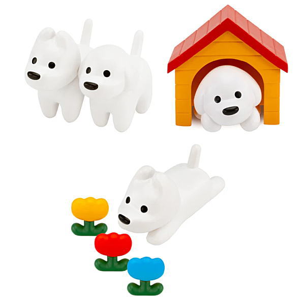 matsui DOGS Figure Collection Vol.1 [Assorted 3 type set (1.Good friends/2.Nice place/4.Day dream)]