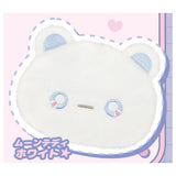 Moon Friends Face Pouch [4.Moon Teddy White]