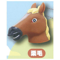 Umanokaburimono finger puppet keychain [1.Chestnut]