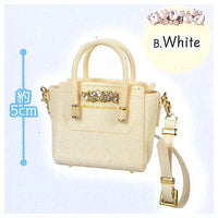 JILL by JILL STUART Mini Bijou Royal Tote Keychain [2.White]