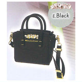 JILL by JILL STUART Mini Bijou Royal Tote Keychain [5.Black]