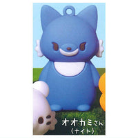 Kowakunaine Fukkura rubber figure [2.Wolf (Night)]