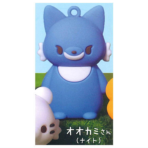 Kowakunaine Fukkura rubber figure [2.Wolf (Night)]