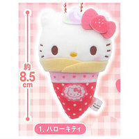 Sanrio Characters Crepe Swaddle Mascot [1.Hello Kitty]