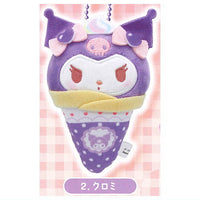 Sanrio Characters Crepe Swaddle Mascot [2.Kuromi]