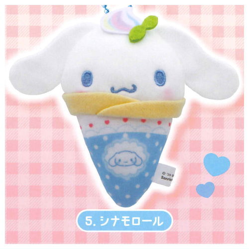 Sanrio Characters Crepe Swaddle Mascot [5.Cinnamoroll]