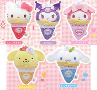 Sanrio Characters Crepe Swaddle Mascot [All 5 type set(Full Complete)]
