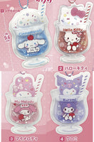 Sanrio Characters Acrylic Charm with PVC Clear Case Cream Soda Design [All 4 type set(Full Complete)]