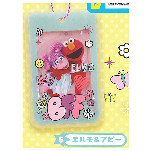 Sesame Street Acrylic Charm with Case [5.Elmo & Abby]