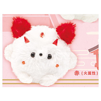 Maruanimal Okitsune-chan Plush Toy [1.Red (Fire Attribute)]