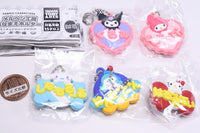 Sanrio Characters Fairy Tale Workshop Name Holder Miniature Rubber Mascot [All 5 type set(Full Complete)]