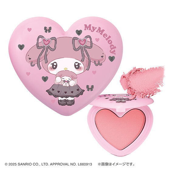 Sanrio Characters Pon de Couleur Uruuru Heart Design Multi-Color Powder [1.My Melody]
