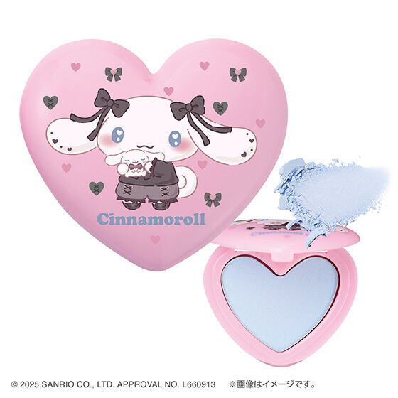 Sanrio Characters Pon de Couleur Uruuru Heart Design Multi-Color Powder [3.Cinnamoroll]