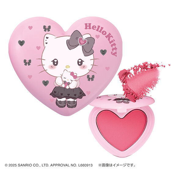 Sanrio Characters Pon de Couleur Uruuru Heart Design Multi-Color Powder [4.Hello Kitty]